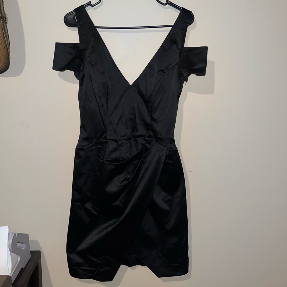 Bebe black off shoulder dress